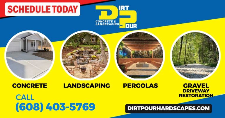 concrete-driveway-gravel-pavilion-fire-feature-building-companies-near-me-adams-rome-hancock-mauston-nekoosa-wi-dirt-pour-hardscapes